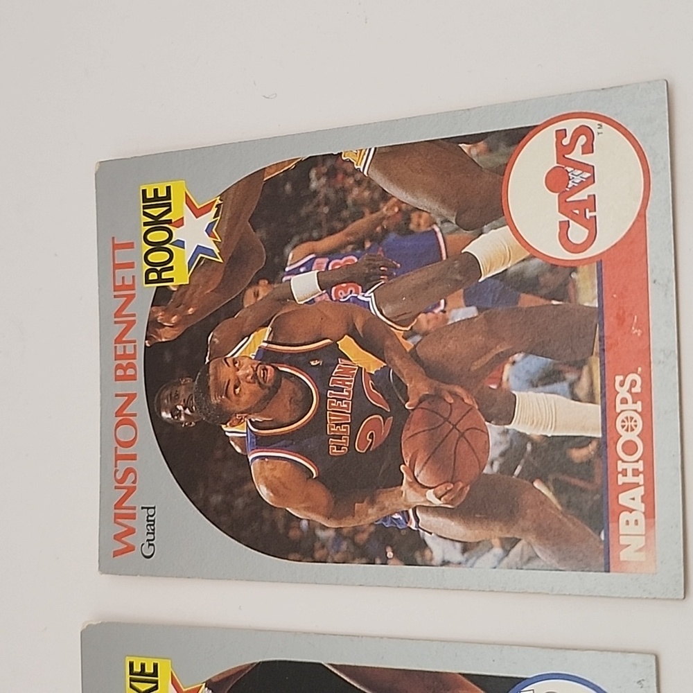 1990 NBA Hoops Rookie Cards 9 Count - Picture 4 of 16